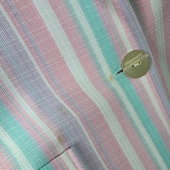 Pastel Striped Women's Blazer - Picture 6 of 7
